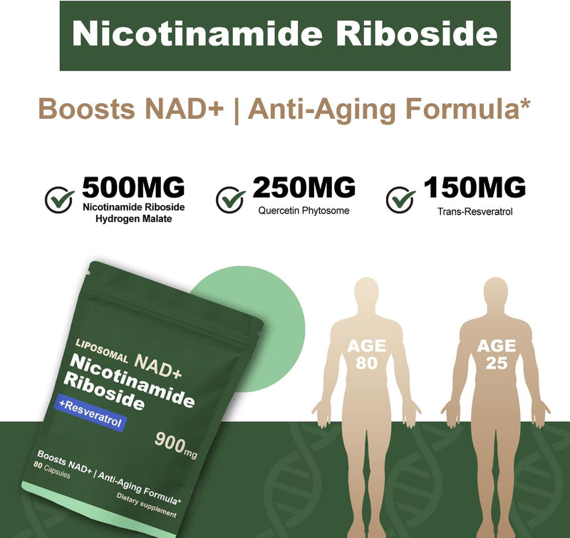 Nad Nicotinamida Riboside Resveratrol900